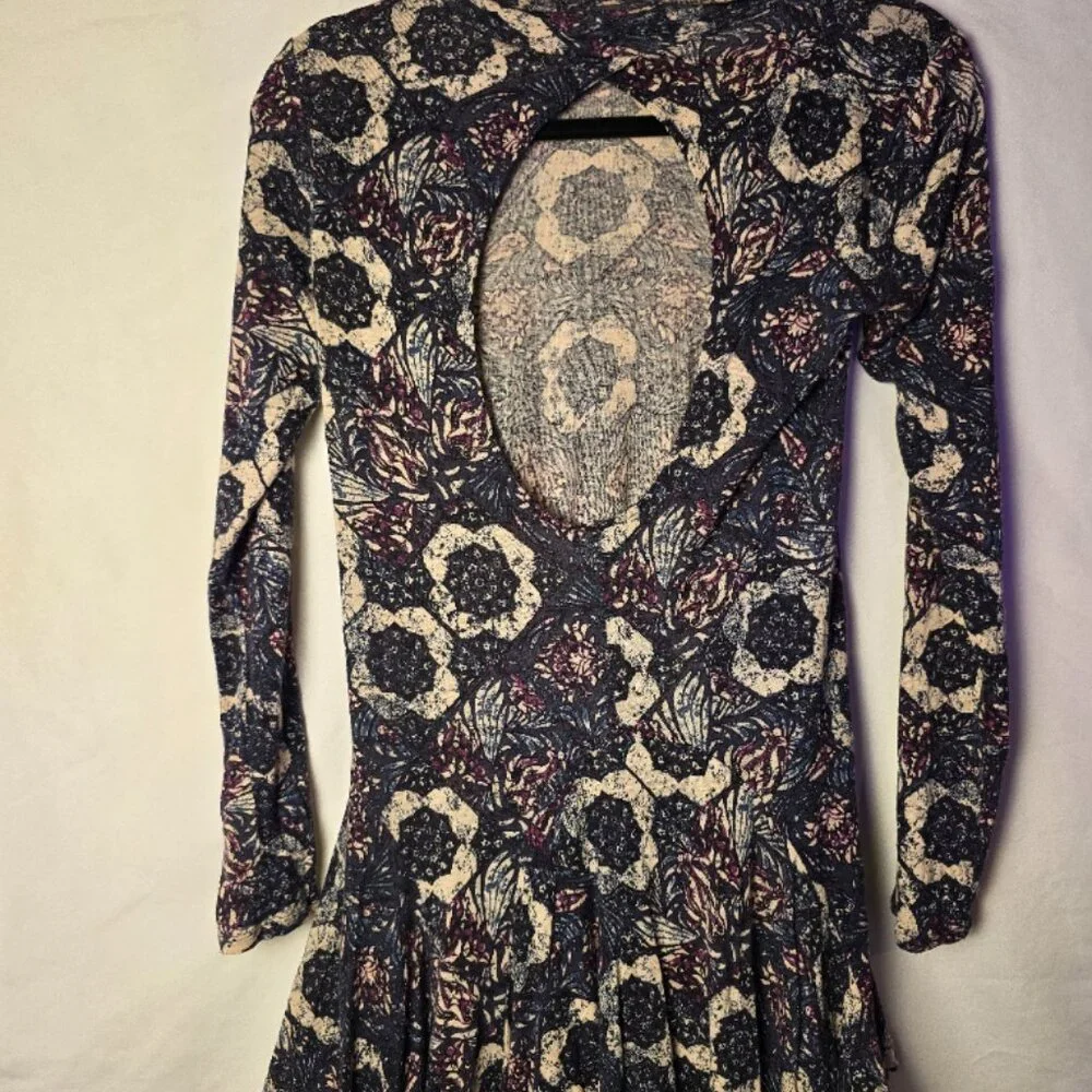 FREE PEOPLE XS Annabelle Tunic in Plum Combo - Picture 2 of 5
